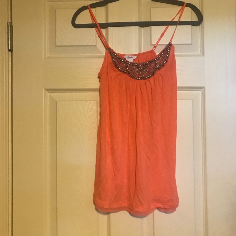 Coral tank top